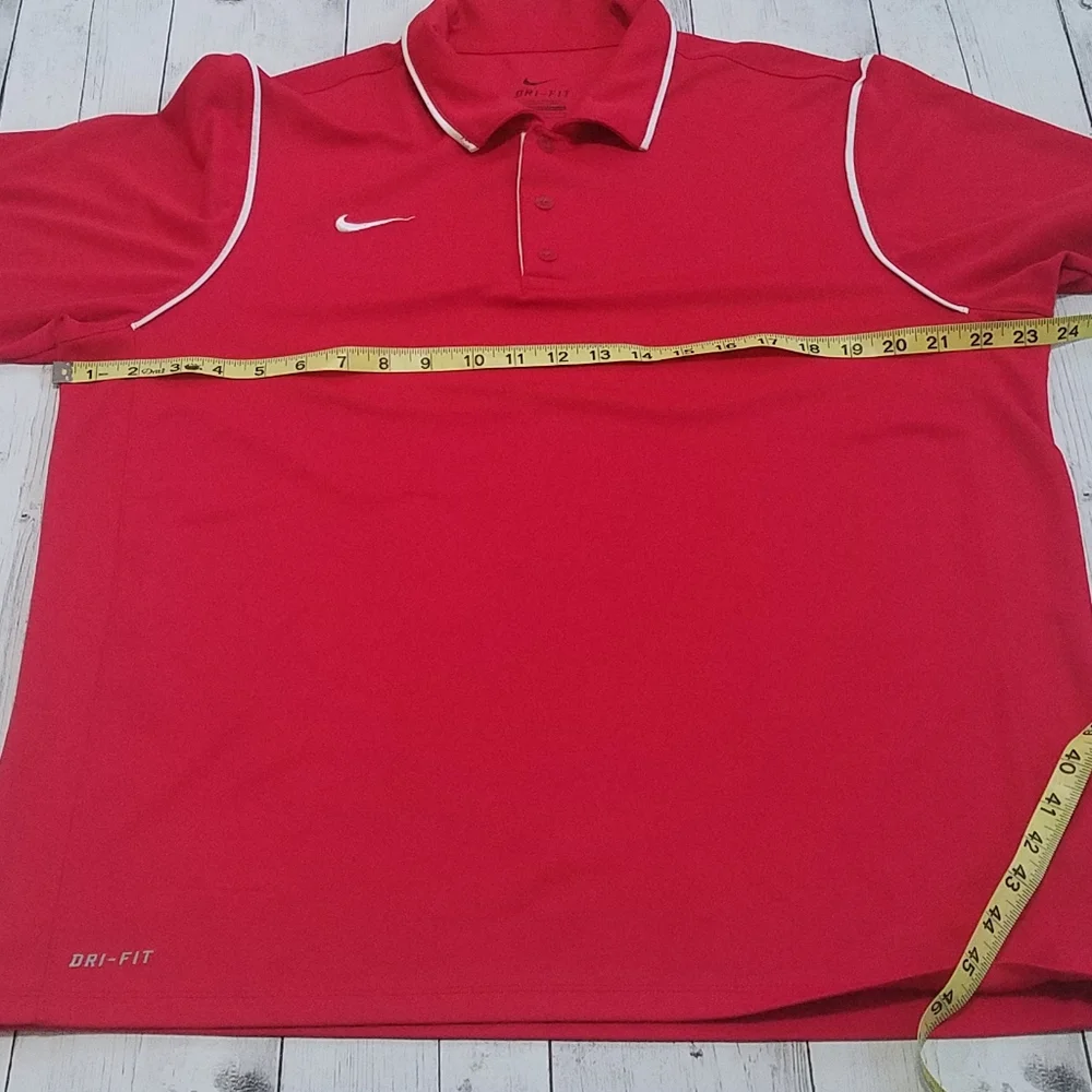 Nike Dri Fit Large Mens Red Short sleeve shirt